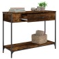 vidaXL Tavolino Consolle Rovere Fumo 100x34,5x75cm Legno Multistrato vidaXL Tavolino Consolle Rovere Fumo 100x34,5x75cm Legno Multistrato