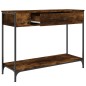 vidaXL Tavolino Consolle Rovere Fumo 100x34,5x75cm Legno Multistrato vidaXL Tavolino Consolle Rovere Fumo 100x34,5x75cm Legno Multistrato