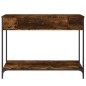 vidaXL Tavolino Consolle Rovere Fumo 100x34,5x75cm Legno Multistrato vidaXL Tavolino Consolle Rovere Fumo 100x34,5x75cm Legno Multistrato