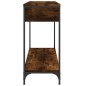 vidaXL Tavolino Consolle Rovere Fumo 100x34,5x75cm Legno Multistrato vidaXL Tavolino Consolle Rovere Fumo 100x34,5x75cm Legno Multistrato