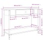 vidaXL Tavolino Consolle Rovere Fumo 100x34,5x75cm Legno Multistrato vidaXL Tavolino Consolle Rovere Fumo 100x34,5x75cm Legno Multistrato