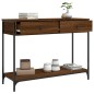 vidaXL Tavolo Consolle Rovere Marrone 100x34,5x75 cm Legno Multistrato vidaXL Tavolo Consolle Rovere Marrone 100x34,5x75 cm Legno Multistrato