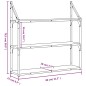 vidaXL Scaffale Parete 3 Ripiani Rovere Fumo 80x21x78,5 cm Multistrato vidaXL Scaffale Parete 3 Ripiani Rovere Fumo 80x21x78,5 cm Multistrato