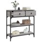 vidaXL Tavolino Consolle Grigio Sonoma 72,5x25x75 cm Legno Multistrato vidaXL Tavolino Consolle Grigio Sonoma 72,5x25x75 cm Legno Multistrato