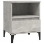 Comodini 2 pz Grigio Cemento 40x35x50 cm
