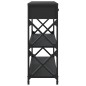 vidaXL Tavolino Consolle Nero 75x28x75 cm in Legno Multistrato vidaXL Tavolino Consolle Nero 75x28x75 cm in Legno Multistrato
