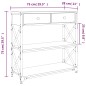 vidaXL Tavolino Consolle Nero 75x28x75 cm in Legno Multistrato vidaXL Tavolino Consolle Nero 75x28x75 cm in Legno Multistrato