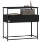 vidaXL Tavolino Consolle Nero 75x40x75 cm in Legno Multistrato