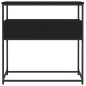 vidaXL Tavolino Consolle Nero 75x40x75 cm in Legno Multistrato