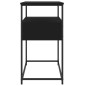 vidaXL Tavolino Consolle Nero 75x40x75 cm in Legno Multistrato
