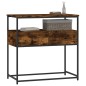 vidaXL Tavolino Consolle Rovere Fumo 75x40x75 cm in Legno Multistrato vidaXL Tavolino Consolle Rovere Fumo 75x40x75 cm in Legno Multistrato