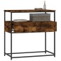 vidaXL Tavolino Consolle Rovere Fumo 75x40x75 cm in Legno Multistrato vidaXL Tavolino Consolle Rovere Fumo 75x40x75 cm in Legno Multistrato