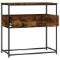 vidaXL Tavolino Consolle Rovere Fumo 75x40x75 cm in Legno Multistrato vidaXL Tavolino Consolle Rovere Fumo 75x40x75 cm in Legno Multistrato