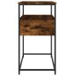 vidaXL Tavolino Consolle Rovere Fumo 75x40x75 cm in Legno Multistrato vidaXL Tavolino Consolle Rovere Fumo 75x40x75 cm in Legno Multistrato