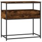 vidaXL Tavolino Consolle Rovere Fumo 75x40x75 cm in Legno Multistrato vidaXL Tavolino Consolle Rovere Fumo 75x40x75 cm in Legno Multistrato