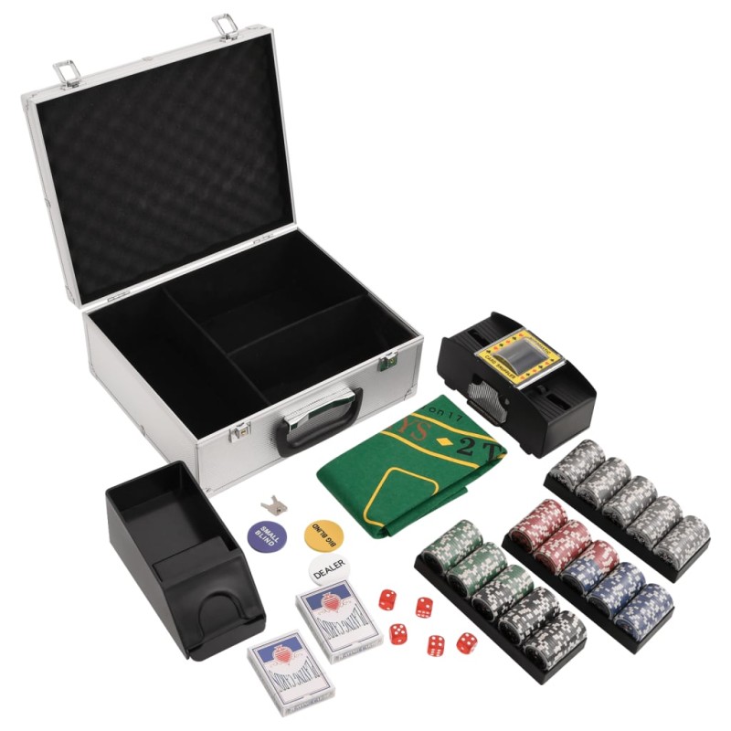 vidaXL Set di Fiches da Poker 300 pz 11,5 g vidaXL Set di Fiches da Poker 300 pz 11,5 g