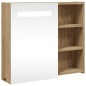 vidaXL Armadietto Bagno con Specchio e LED Rovere 60x13x52 cm vidaXL Armadietto Bagno con Specchio e LED Rovere 60x13x52 cm