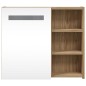 vidaXL Armadietto Bagno con Specchio e LED Rovere 60x13x52 cm vidaXL Armadietto Bagno con Specchio e LED Rovere 60x13x52 cm
