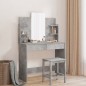 vidaXL Toeletta con Specchio Grigio Cemento 96x39x142 cm vidaXL Toeletta con Specchio Grigio Cemento 96x39x142 cm