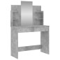 vidaXL Toeletta con Specchio Grigio Cemento 96x39x142 cm vidaXL Toeletta con Specchio Grigio Cemento 96x39x142 cm