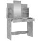 vidaXL Toeletta con Specchio Grigio Cemento 96x39x142 cm vidaXL Toeletta con Specchio Grigio Cemento 96x39x142 cm