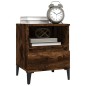 Comodini 2pz Rovere Fumo 40x35x50 cm