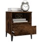 Comodini 2pz Rovere Fumo 40x35x50 cm
