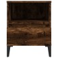 Comodini 2pz Rovere Fumo 40x35x50 cm
