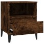 Comodini 2pz Rovere Fumo 40x35x50 cm