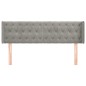 vidaXL Testiera ad Orecchio Grigio Chiaro 147x16x78/88 cm in Velluto vidaXL Testiera ad Orecchio Grigio Chiaro 147x16x78/88 cm in Velluto