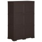 Armadietto in Plastica 79x43x125 cm Effetto Legno Marrone Armadietto in Plastica 79x43x125 cm Effetto Legno Marrone