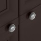 Armadietto in Plastica 79x43x125 cm Effetto Legno Marrone Armadietto in Plastica 79x43x125 cm Effetto Legno Marrone