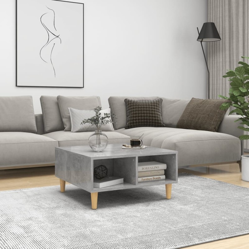vidaXL Tavolino da Salotto Grigio Cemento 60x60x30 cm in Truciolato vidaXL Tavolino da Salotto Grigio Cemento 60x60x30 cm in Truciolato
