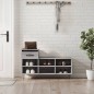 vidaXL Scarpiera Grigio Sonoma 102x36x60 cm in Legno Multistrato vidaXL Scarpiera Grigio Sonoma 102x36x60 cm in Legno Multistrato
