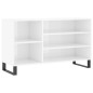vidaXL Scarpiera Bianco Lucido 102x36x60 cm in Legno Multistrato vidaXL Scarpiera Bianco Lucido 102x36x60 cm in Legno Multistrato