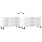 vidaXL Scarpiera Bianco Lucido 102x36x60 cm in Legno Multistrato vidaXL Scarpiera Bianco Lucido 102x36x60 cm in Legno Multistrato