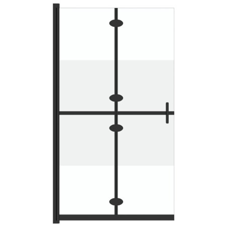 vidaXL Parete per Doccia Walk-in Pieghevole in Vetro ESG 110x190 cm