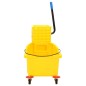 vidaXL Secchio Mocio con Strizzatoio e Ruote Giallo 36 L Polipropilene vidaXL Secchio Mocio con Strizzatoio e Ruote Giallo 36 L Polipropilene