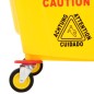 vidaXL Secchio Mocio con Strizzatoio e Ruote Giallo 36 L Polipropilene vidaXL Secchio Mocio con Strizzatoio e Ruote Giallo 36 L Polipropilene