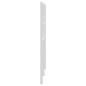 vidaXL Testiera in Metallo Bianco 150 cm