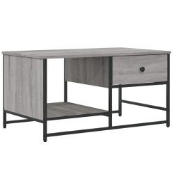 vidaXL Tavolino Salotto Grigio Sonoma 85,5x51x45 cm Legno Multistrato