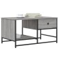 vidaXL Tavolino Salotto Grigio Sonoma 85,5x51x45 cm Legno Multistrato