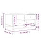 vidaXL Tavolino Salotto Grigio Sonoma 85,5x51x45 cm Legno Multistrato