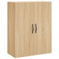 vidaXL Armadietti a Parete 2 pz Rovere Sonoma in Legno Multistrato