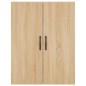 vidaXL Armadietti a Parete 2 pz Rovere Sonoma in Legno Multistrato