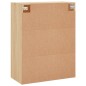 vidaXL Armadietti a Parete 2 pz Rovere Sonoma in Legno Multistrato