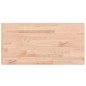 vidaXL Piano Tavolo 100x50x1,5cm Rettangolare Legno Massello Faggio vidaXL Piano Tavolo 100x50x1,5cm Rettangolare Legno Massello Faggio