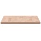 vidaXL Piano Tavolo 100x50x1,5cm Rettangolare Legno Massello Faggio vidaXL Piano Tavolo 100x50x1,5cm Rettangolare Legno Massello Faggio