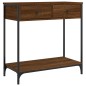 vidaXL Tavolino Consolle Rovere Marrone 75x34,5x75cm Legno Multistrato vidaXL Tavolino Consolle Rovere Marrone 75x34,5x75cm Legno Multistrato