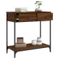 vidaXL Tavolino Consolle Rovere Marrone 75x34,5x75cm Legno Multistrato vidaXL Tavolino Consolle Rovere Marrone 75x34,5x75cm Legno Multistrato